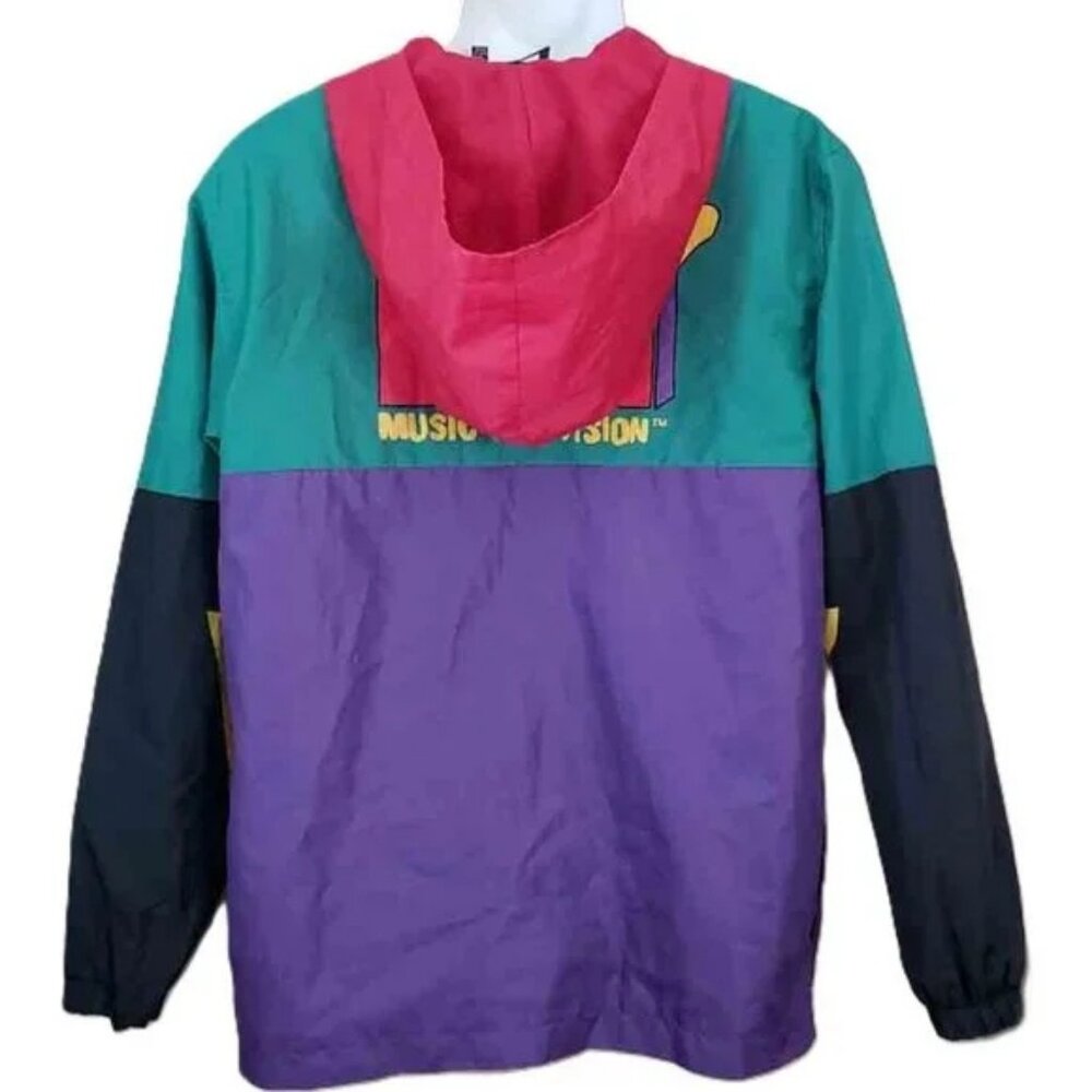 MTV Music Television Vintage
Zip Up Hooded Windbreaker Jacket - Picture 5 of 13